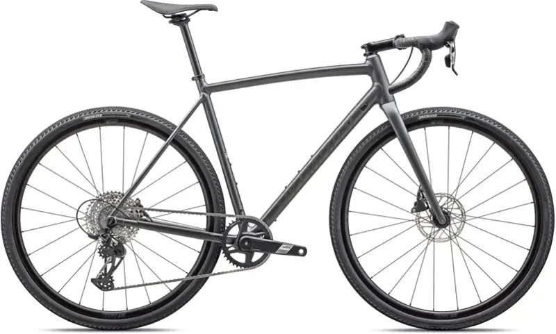 Specialized Crux DSW Comp Gravel Bike In Satin Smoke/Oak Green
