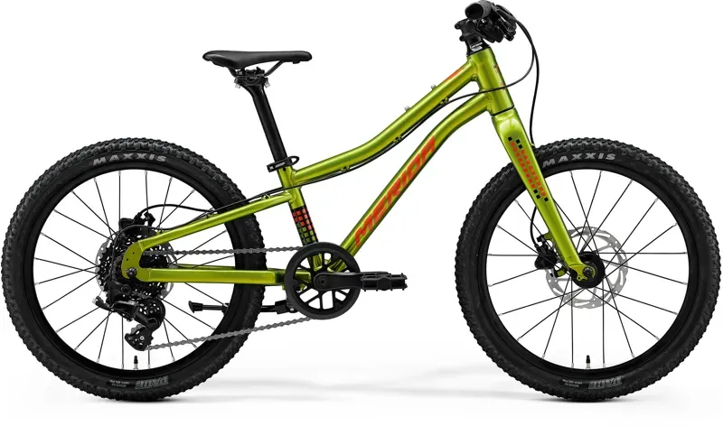 Merida Matts J.20+ Kids Bike in Fall Green/Red/Black