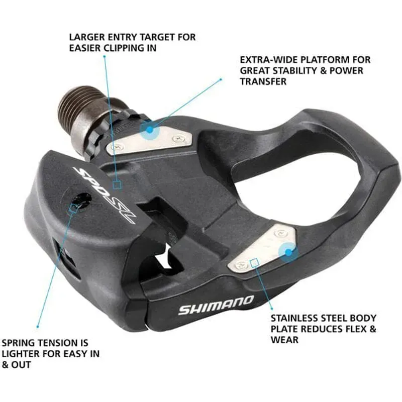 Pedal Pd-rs500 Spd- Sl Black 9/16 inches-1