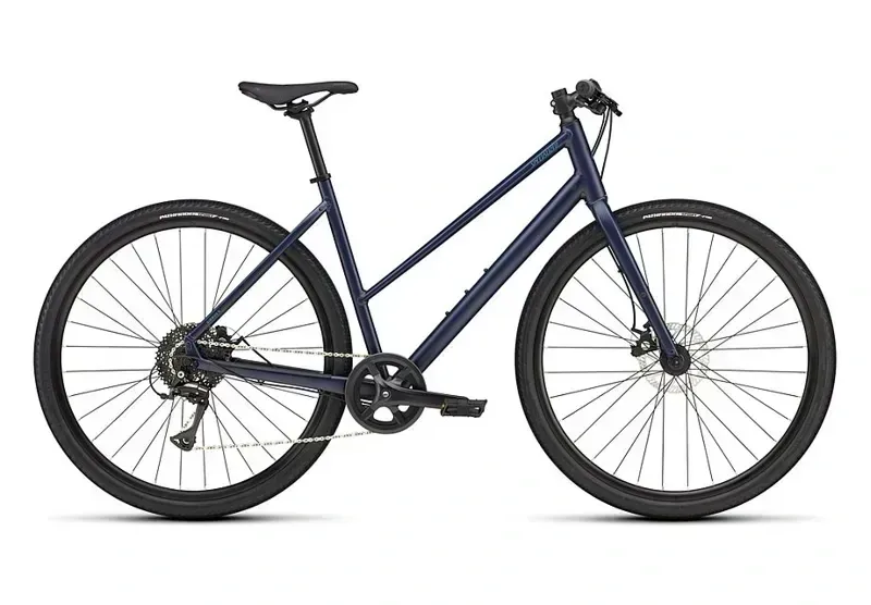 Specialized Sirrus X 1.0 Step-Through in Marine/Grey Blue