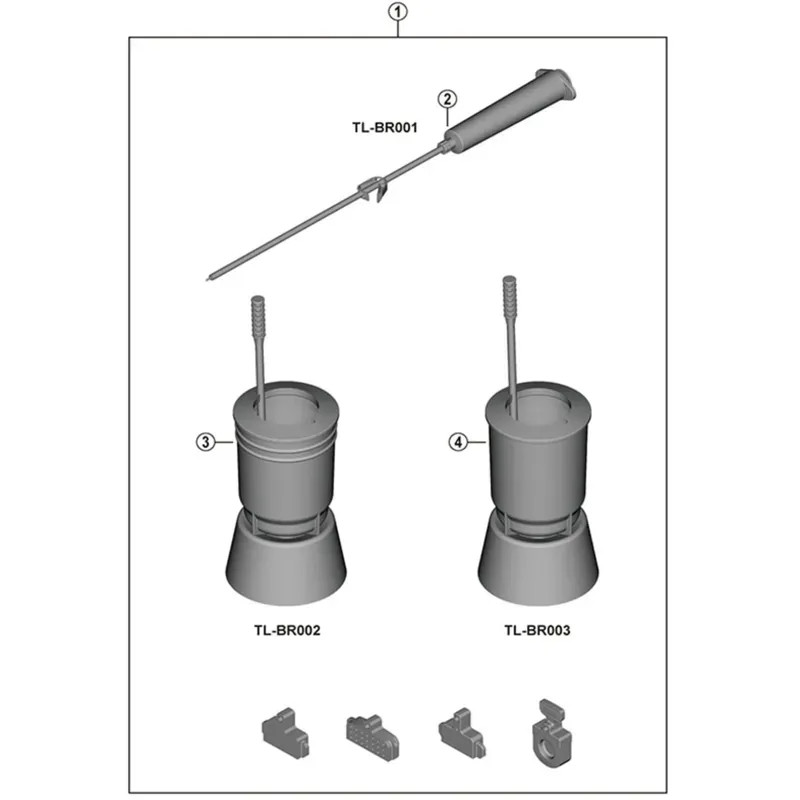 Disc Brake Bleed Kit Clear one size-1